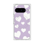 Premium Square Case with Pixelsnap［ Dot Hearts - Purple ］