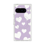 Premium Square Case with Pixelsnap［ Dot Hearts - Purple ］