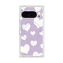 Premium Square Case with Pixelsnap［ Dot Hearts - Purple ］