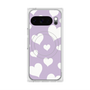 Premium Square Case with Pixelsnap［ Dot Hearts - Purple ］