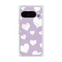 Premium Square Case with Pixelsnap［ Dot Hearts - Purple ］