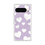 Premium Square Case with Pixelsnap［ Dot Hearts - Purple ］