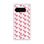 Premium Square Case with Pixelsnap［ Stripe Hearts - Pink ］