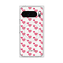 Premium Square Case with Pixelsnap［ Stripe Hearts - Pink ］