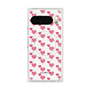 Premium Square Case with Pixelsnap［ Stripe Hearts - Pink ］