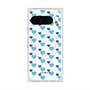 Premium Square Case with Pixelsnap［ Stripe Hearts - Blue ］