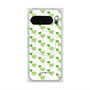 Premium Square Case with Pixelsnap［ Stripe Hearts - Green ］