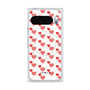 Premium Square Case with Pixelsnap［ Stripe Hearts - Red ］