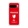 Premium Square Case with Pixelsnap［ FRAGILE - Red ］