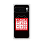 Premium Square Case with Pixelsnap［ FRAGILE Sticker - Black ］