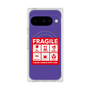 Premium Square Case with Pixelsnap［ FRAGILE Sticker - Purple ］