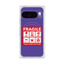 Premium Square Case with Pixelsnap［ FRAGILE Sticker - Purple ］