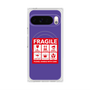 Premium Square Case with Pixelsnap［ FRAGILE Sticker - Purple ］