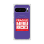 Premium Square Case with Pixelsnap［ FRAGILE Sticker - Purple ］