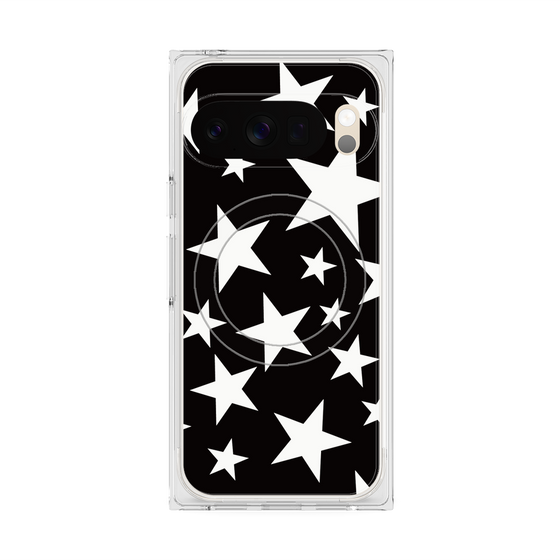 Premium Square Case with Pixelsnap［ Stars - Black ］