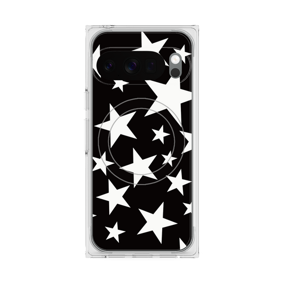 Premium Square Case with Pixelsnap［ Stars - Black ］