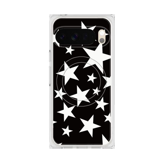 Premium Square Case with Pixelsnap［ Stars - Black ］