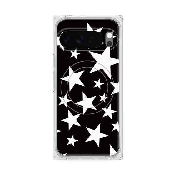 Premium Square Case with Pixelsnap［ Stars - Black ］