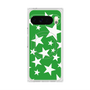 Premium Square Case with Pixelsnap［ Stars - Green ］