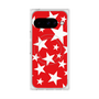 Premium Square Case with Pixelsnap［ Stars - Red ］