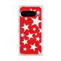 Premium Square Case with Pixelsnap［ Stars - Red ］