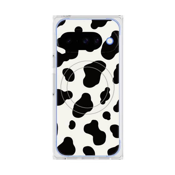 Premium Square Case with Pixelsnap［ Cow - White ］