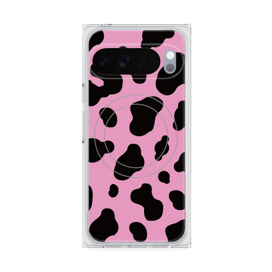 Premium Square Case with Pixelsnap［ Cow - Pink ］