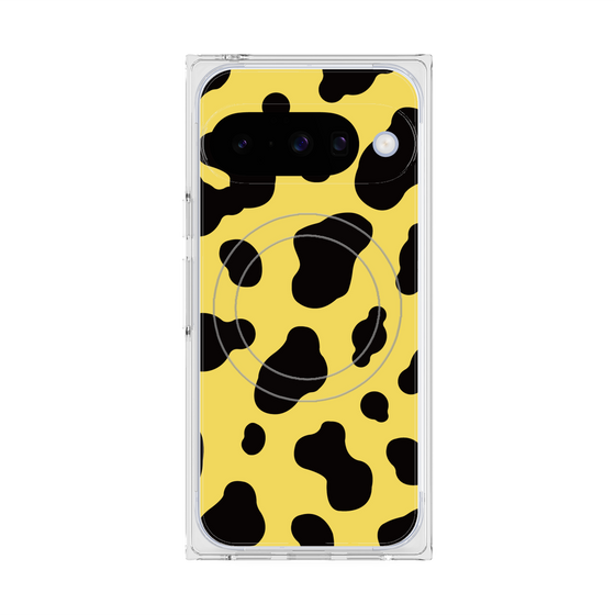 Premium Square Case with Pixelsnap［ Cow - Yellow ］