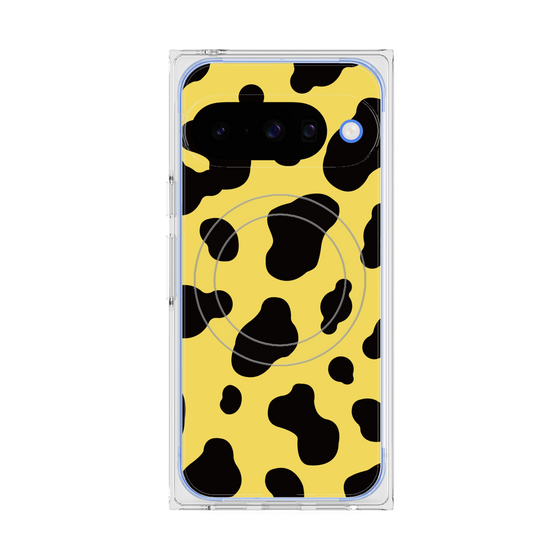 Premium Square Case with Pixelsnap［ Cow - Yellow ］