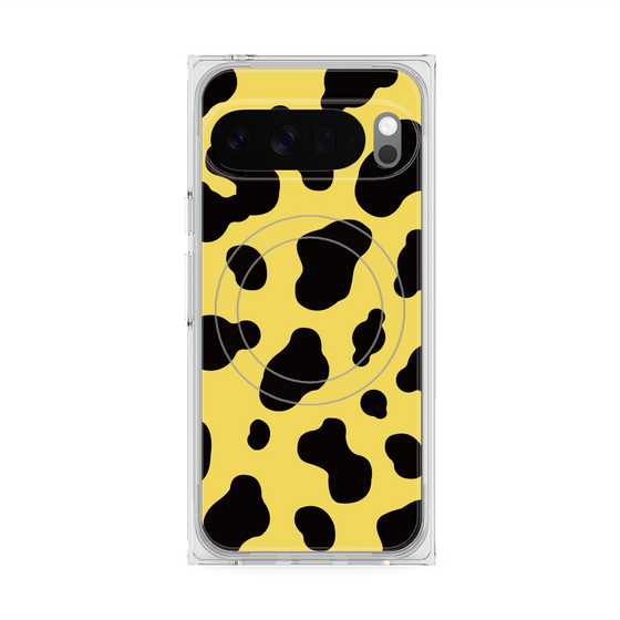 Premium Square Case with Pixelsnap［ Cow - Yellow ］