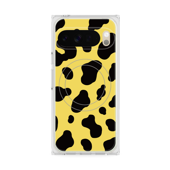 Premium Square Case with Pixelsnap［ Cow - Yellow ］