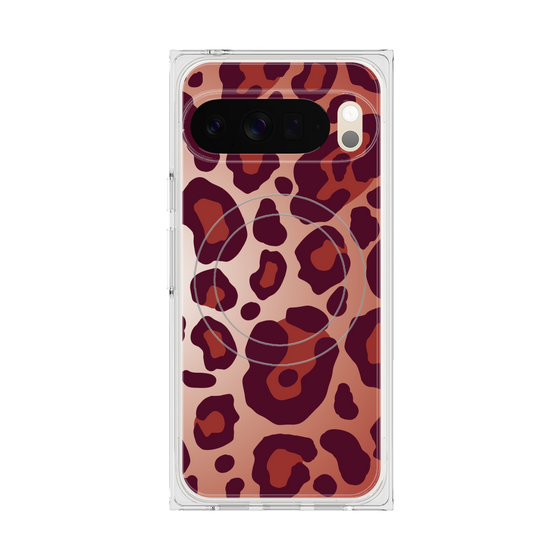 Premium Square Case with Pixelsnap［ Leopard - Red ］