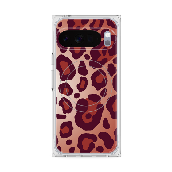 Premium Square Case with Pixelsnap［ Leopard - Red ］
