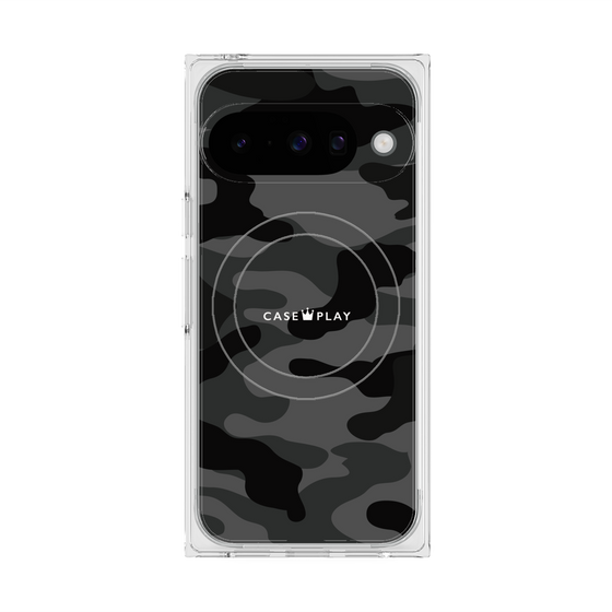 Premium Square Case with Pixelsnap［ Camouflage - Black ］