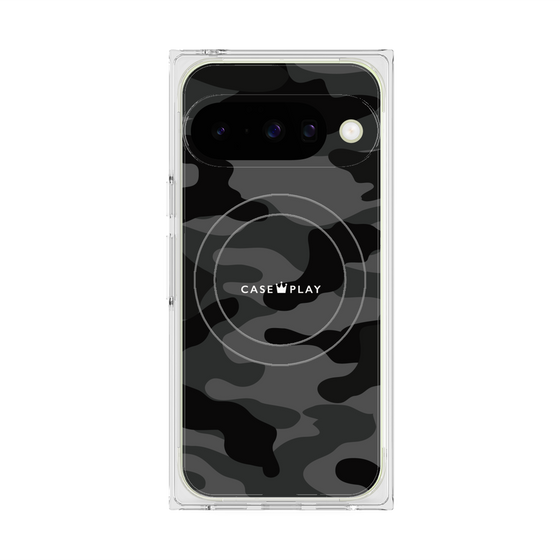 Premium Square Case with Pixelsnap［ Camouflage - Black ］