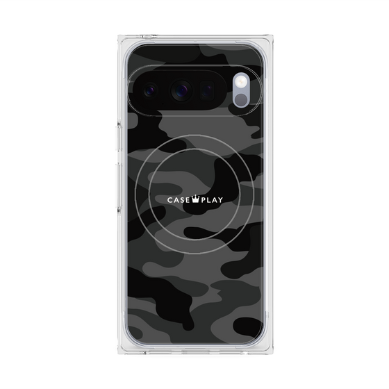 Premium Square Case with Pixelsnap［ Camouflage - Black ］