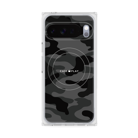 Premium Square Case with Pixelsnap［ Camouflage - Black ］