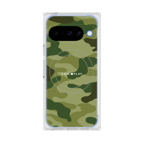 Premium Square Case with Pixelsnap［ Camouflage - Green ］