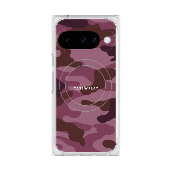Premium Square Case with Pixelsnap［ Camouflage - Pink ］