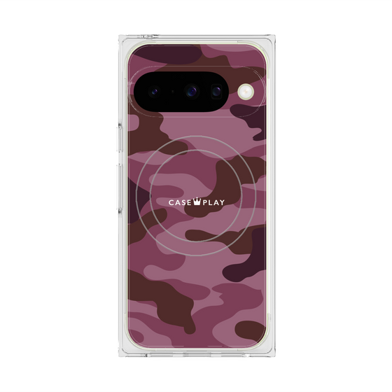 Premium Square Case with Pixelsnap［ Camouflage - Pink ］