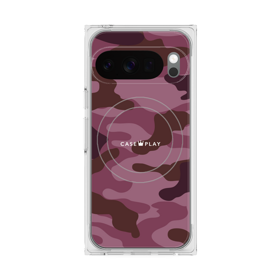 Premium Square Case with Pixelsnap［ Camouflage - Pink ］