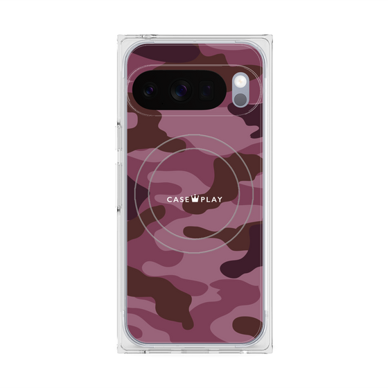 Premium Square Case with Pixelsnap［ Camouflage - Pink ］