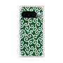 Premium Square Case with Pixelsnap［ Karakusa Pattern - Green ］