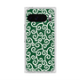 Premium Square Case with Pixelsnap［ Karakusa Pattern - Green ］