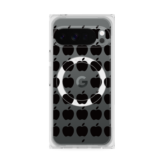 Premium Square Case with Pixelsnap［ Apple - Black ］