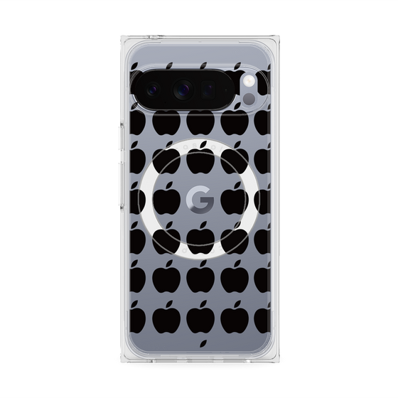 Premium Square Case with Pixelsnap［ Apple - Black ］