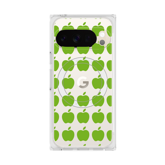 Premium Square Case with Pixelsnap［ Apple - Green ］