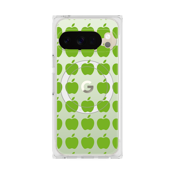 Premium Square Case with Pixelsnap［ Apple - Green ］