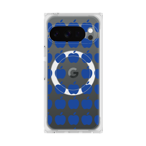 Premium Square Case with Pixelsnap［ Apple - Blue ］