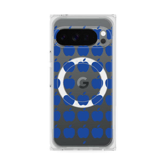 Premium Square Case with Pixelsnap［ Apple - Blue ］